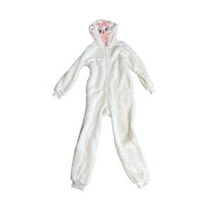 Disney Store Aristocats Marie White Costume Sleeper Girl's Pajamas PJs 9/10 Girl